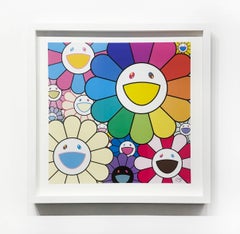 Takashi Murakami "Viele Blumen" Lithographie