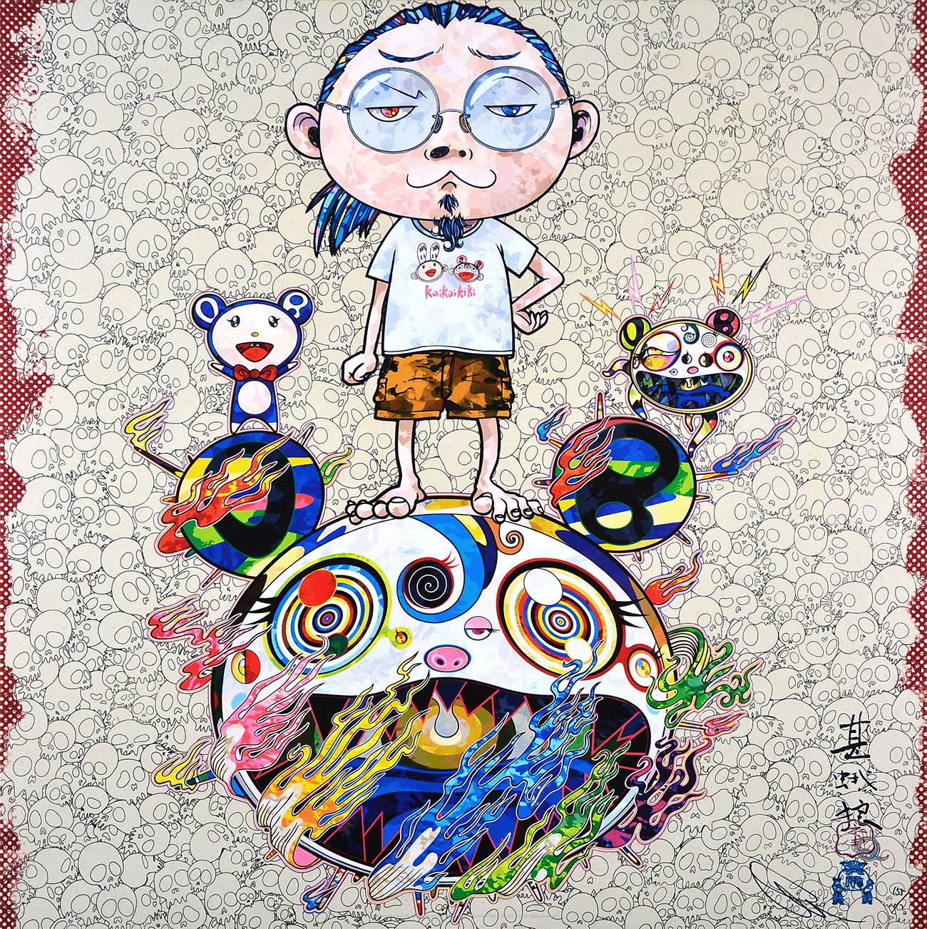 Figurative Print Takashi Murakami - TAKASHI MURAKAMI : OBLITERATE. Edition limitée. Sculptures japonaises Pop Art Super Flat