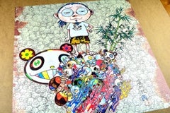 TAKASHI MURAKAMI: PANDA FAMILY AND ME Pop Art Japanische Skulpturen Blumen Farben