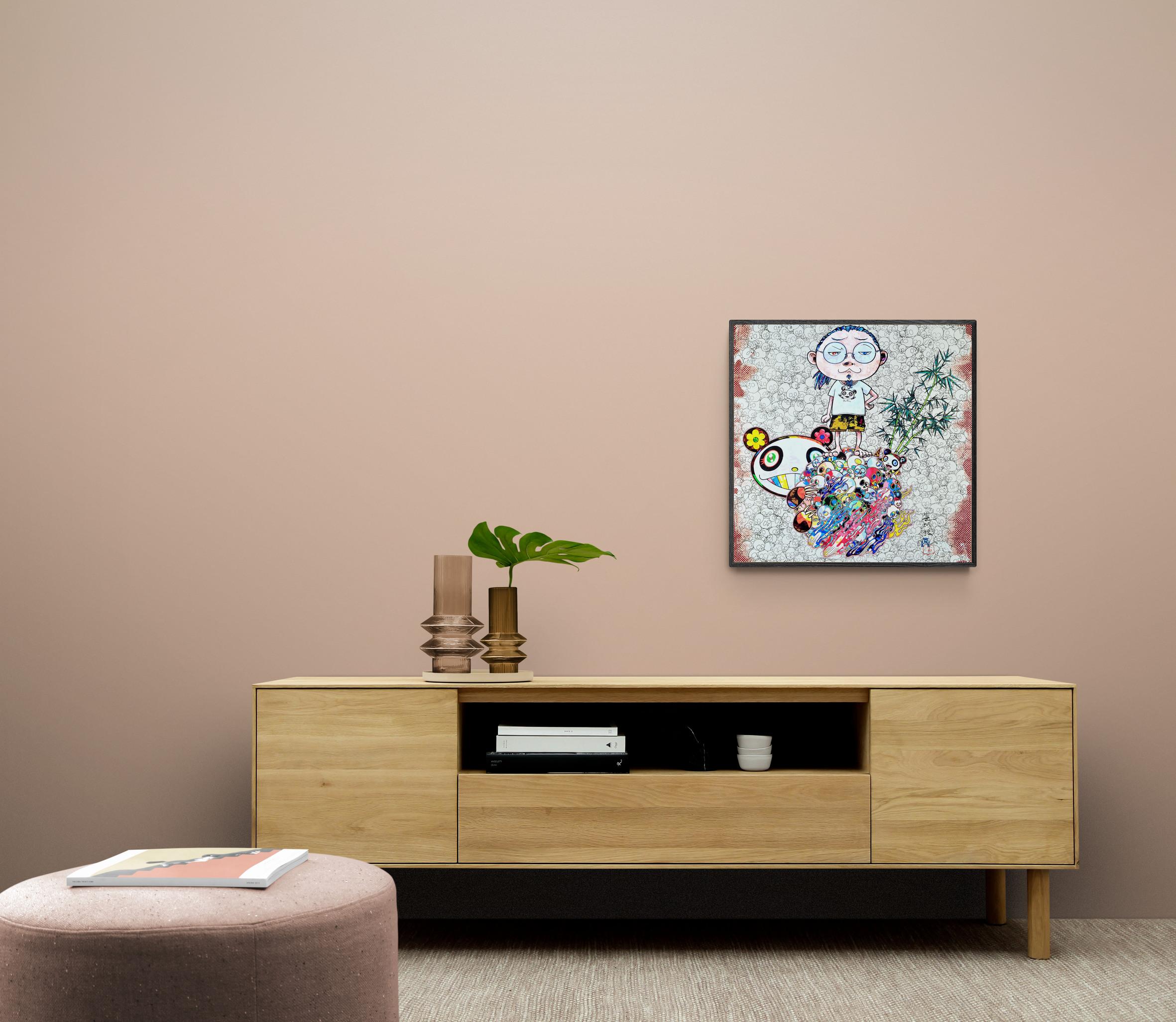 Takashi Murakami: PANDA FAMILY AND ME Pop Art Teschi giapponesi Fiori Colori 4