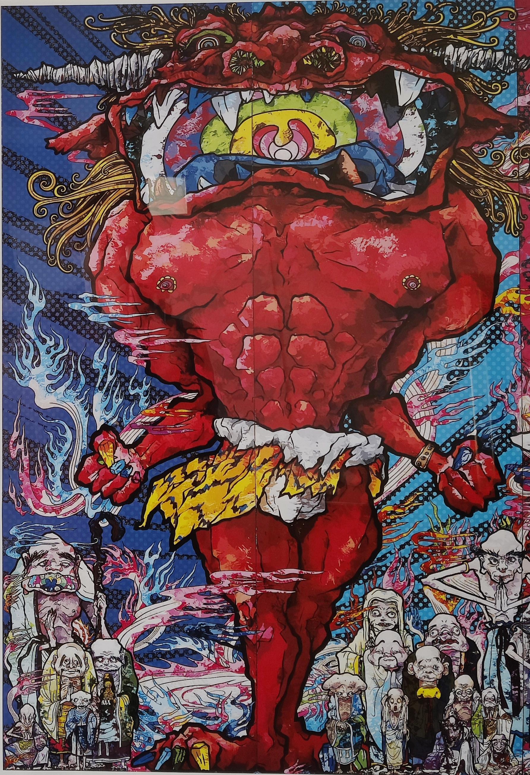 Takashi Murakami -- Il Demone Rosso e il Demone Blu con 48 Arhat 2