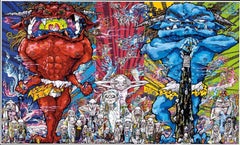 Takashi Murakami -- Il Demone Rosso e il Demone Blu con 48 Arhat