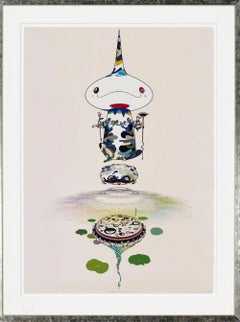 Takashi MURAKAMI, Reversed Double Helix , offset lithograph, cold stamp. Ed. /30