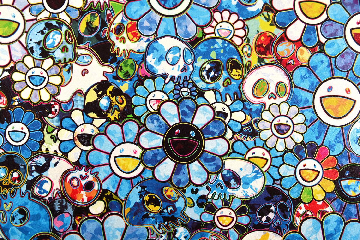 TAKASHI MURAKAMI - SEÑAL: Firmado y numerado a mano. Superflat, Arte Pop - Figurative Print Azul de Takashi Murakami