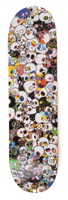 Takashi Murakami skateboard deck (Takashi Murakami skulls skate deck)