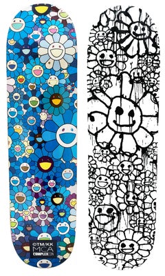 Takashi Murakami Skateboard Decks set di 2 (Murakami Flowers)