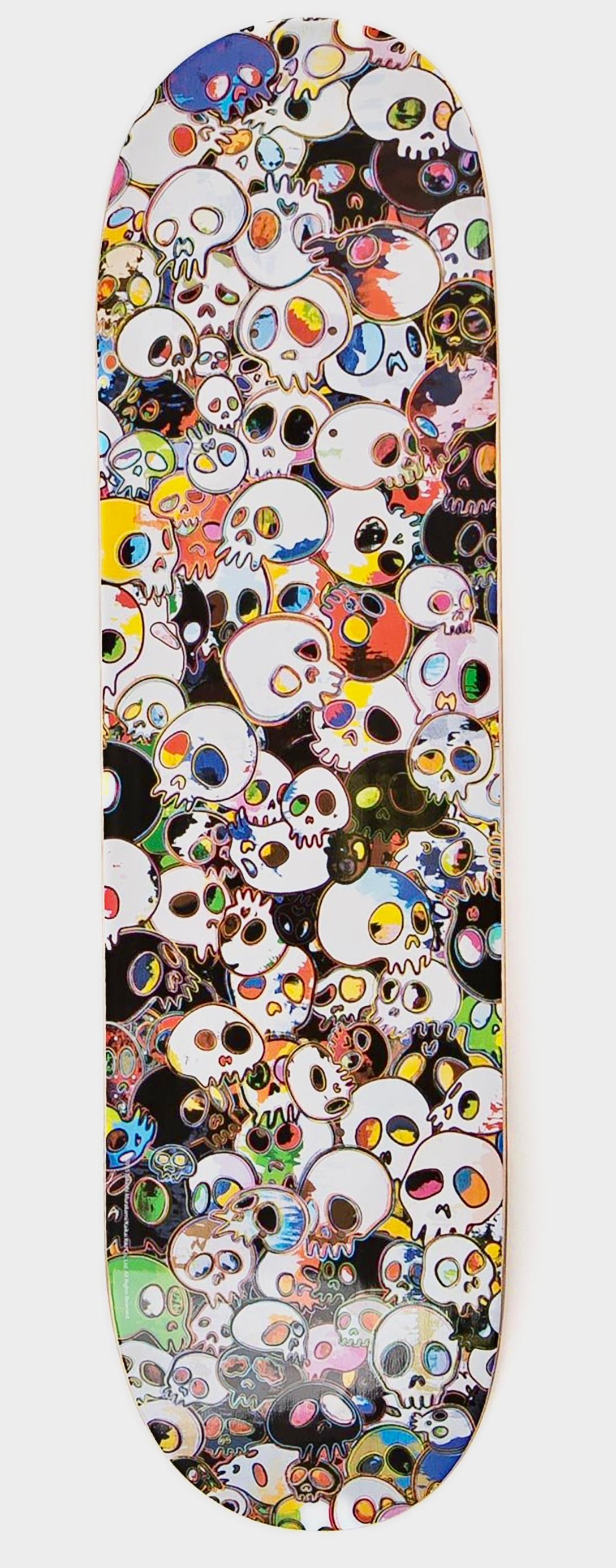 Decks de patinage Takashi Murakami : ensemble de 2 (Murakami Flowers Murakami crânes) en vente 1