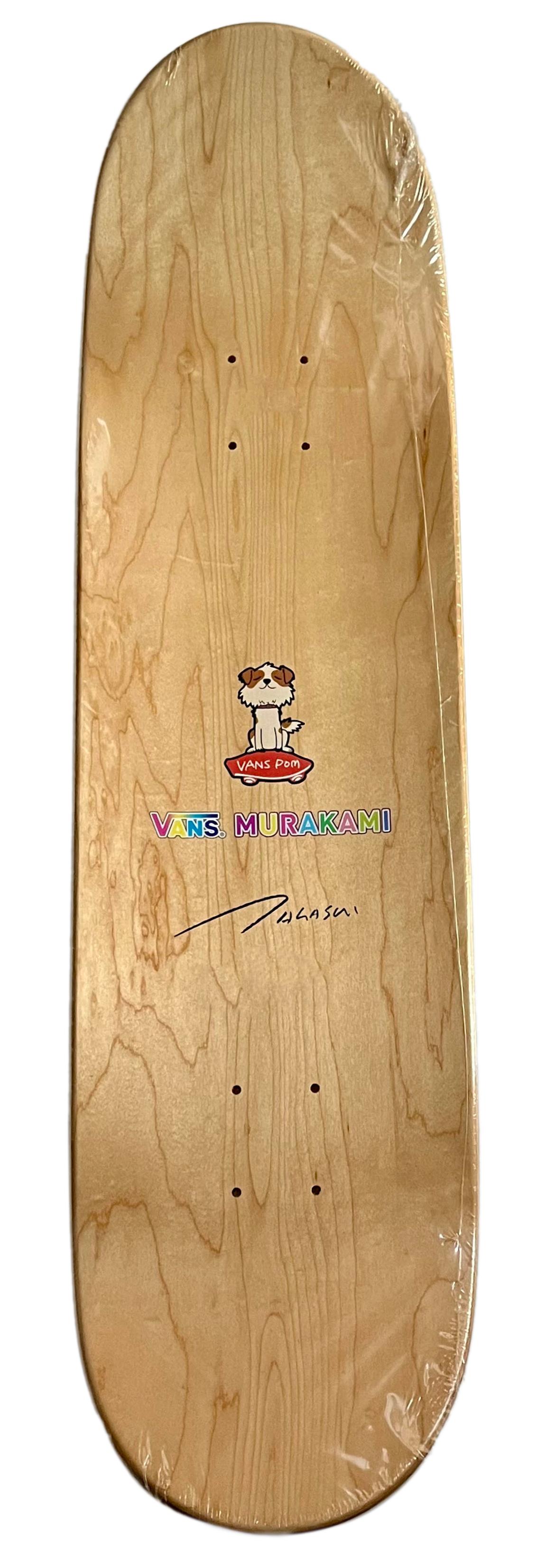 Takashi Murakami Skateboard Decks: Set of 2  works: 2015-2017:

Takashi Murakami Skulls Skateboard Deck 2015: this highly collectible limited edition Murakami skateboard was published in 2015 as part of a collaboration between Takashi Murakami &