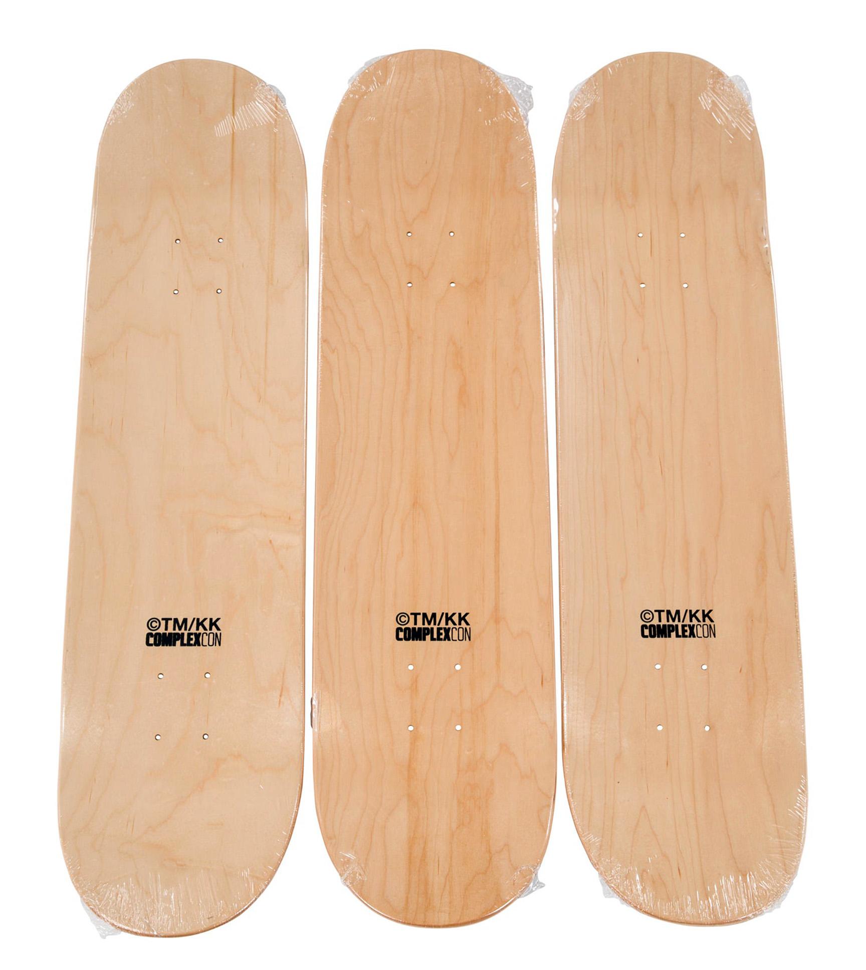 Takashi Murakami Skateboard Decks (set of 3 works) For Sale 2