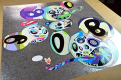 TAKASHI MURAKAMI: Spiral. Limited edition hand signed & numb. Superflat, Pop Art