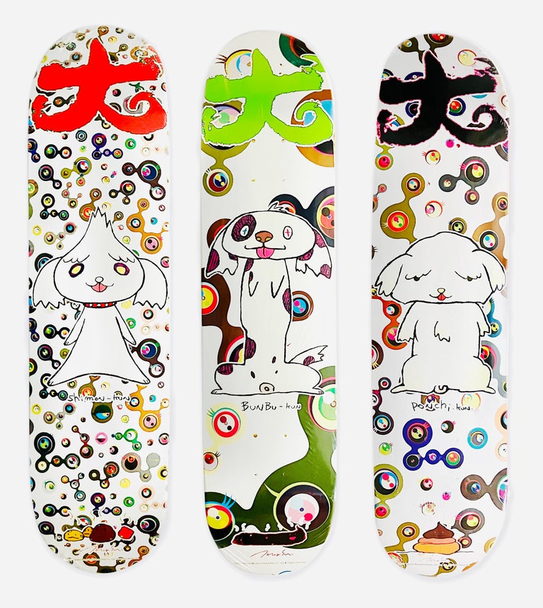 Takashi Murakami - Takashi Murakami Skateboard Decks set of 2 (Murakami  Flowers) For Sale at 1stDibs