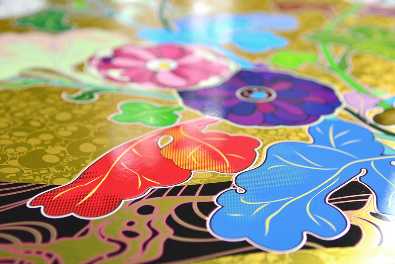 Takashi Murakami - THE GOLDEN AGE: HOKKYO TAKASHI Pop Art Gold Skulls Flowers 4