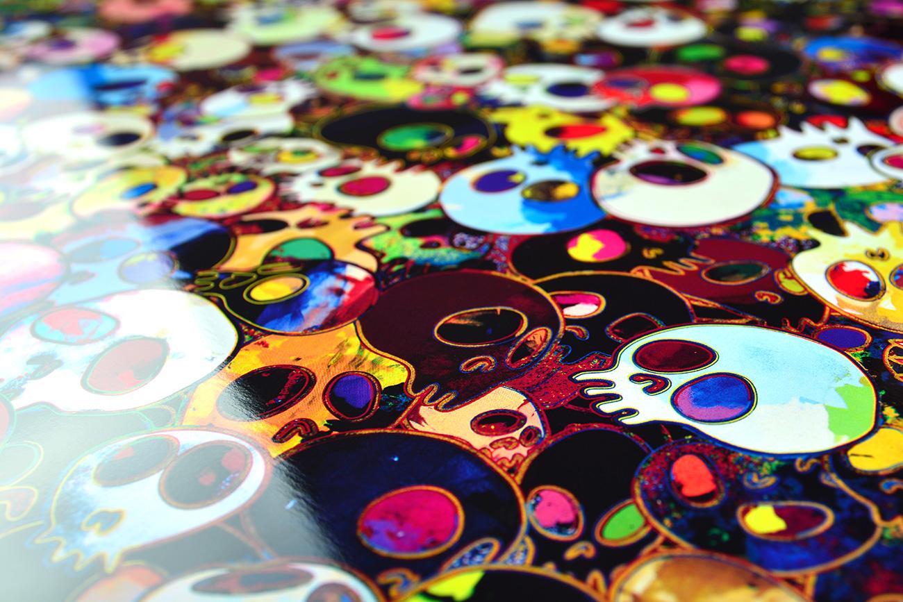 TAKASHI MURAKAMI: There are little people inside. me Superflat, Japanese Pop Art - Black Figurative Print by Takashi Murakami