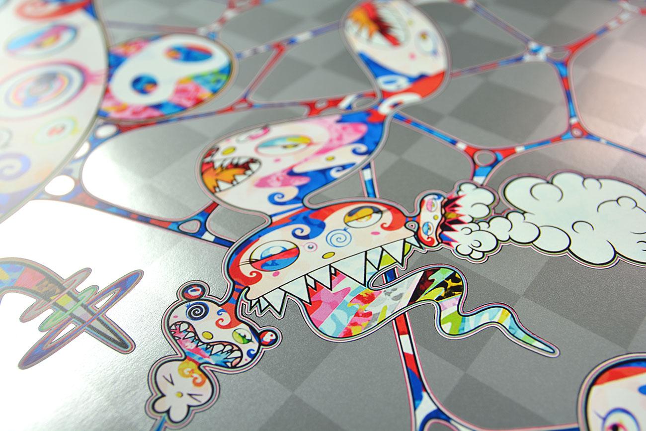 WE ARE DESTINED TO MEET SOMEDAY! BUT FOR NOW, WE WANDER IN DIFFERENT DIMENSIONS
Date of creation: 2017
Medium: Offset lithograph with cold stamp on paper
Edition: 300
Size: 68 x 68 cm
Condition: In mint conditions, brand new and never