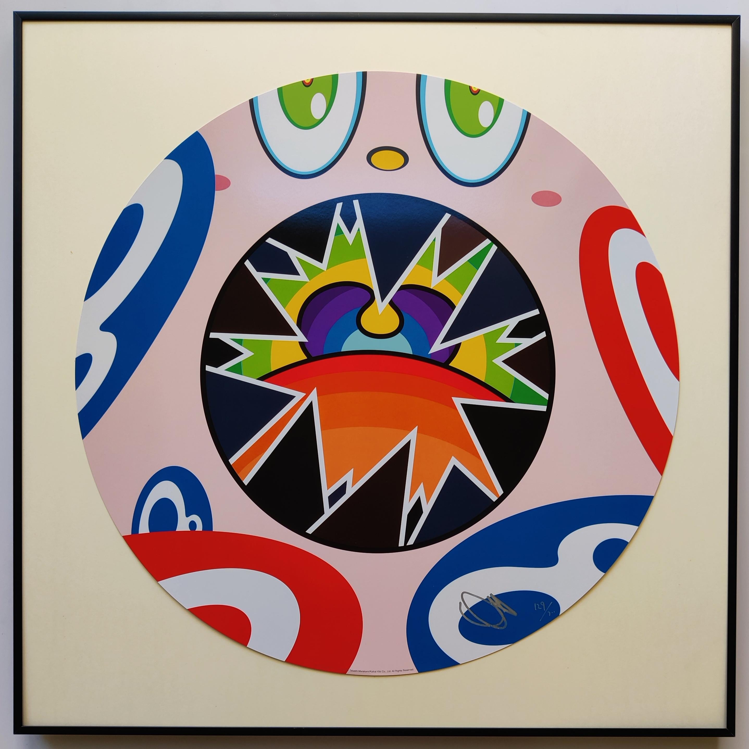 Takashi Murakami
We are the Square Jocular Clan (8), 2018
Offset lithograph
Edition: 129/300
Diameter: 50 cm
Hand Signed & Numbered by Takashi Murakami
The artwork is in excellent condition, including the original pack
