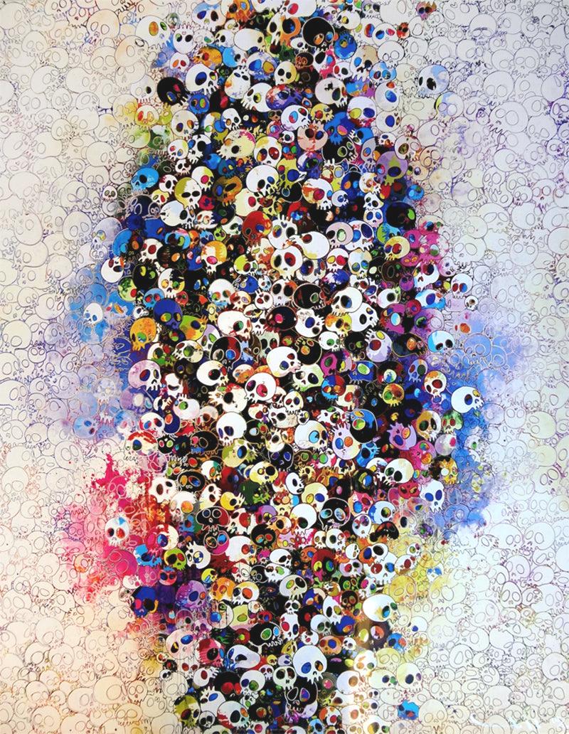 Takashi Murakami Figurative Print – TAKASHI MURAKAMI: Wer hat Angst vor Rot, Gelb... Superflammige, japanische Pop-Art