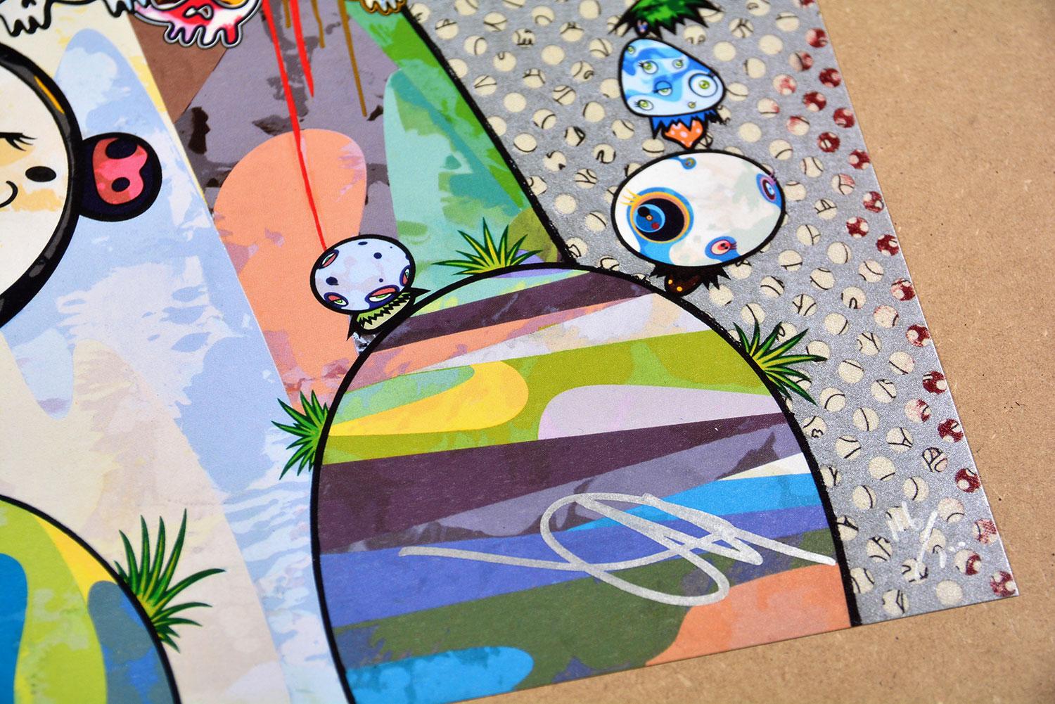 TAKASHI MURAKAMI : Avec les yeux sur... Signé à la main et numéroté. Super Flat, Pop Art en vente 1