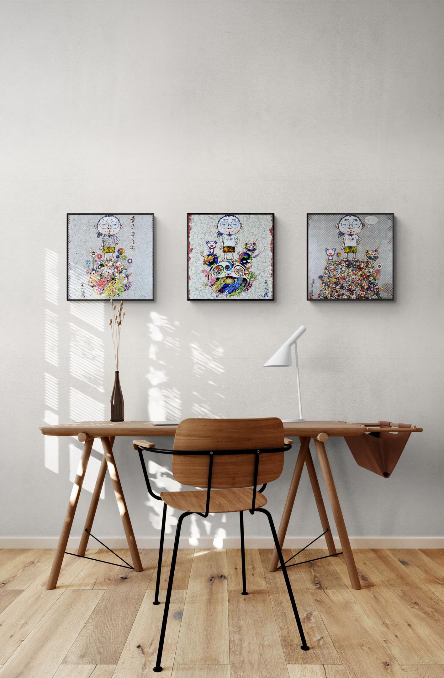 TAKASHI MURAKAMI: MIT DER ANKUNFT VON... Handsigniert & nummeriert Superflat Pop Art im Angebot 2