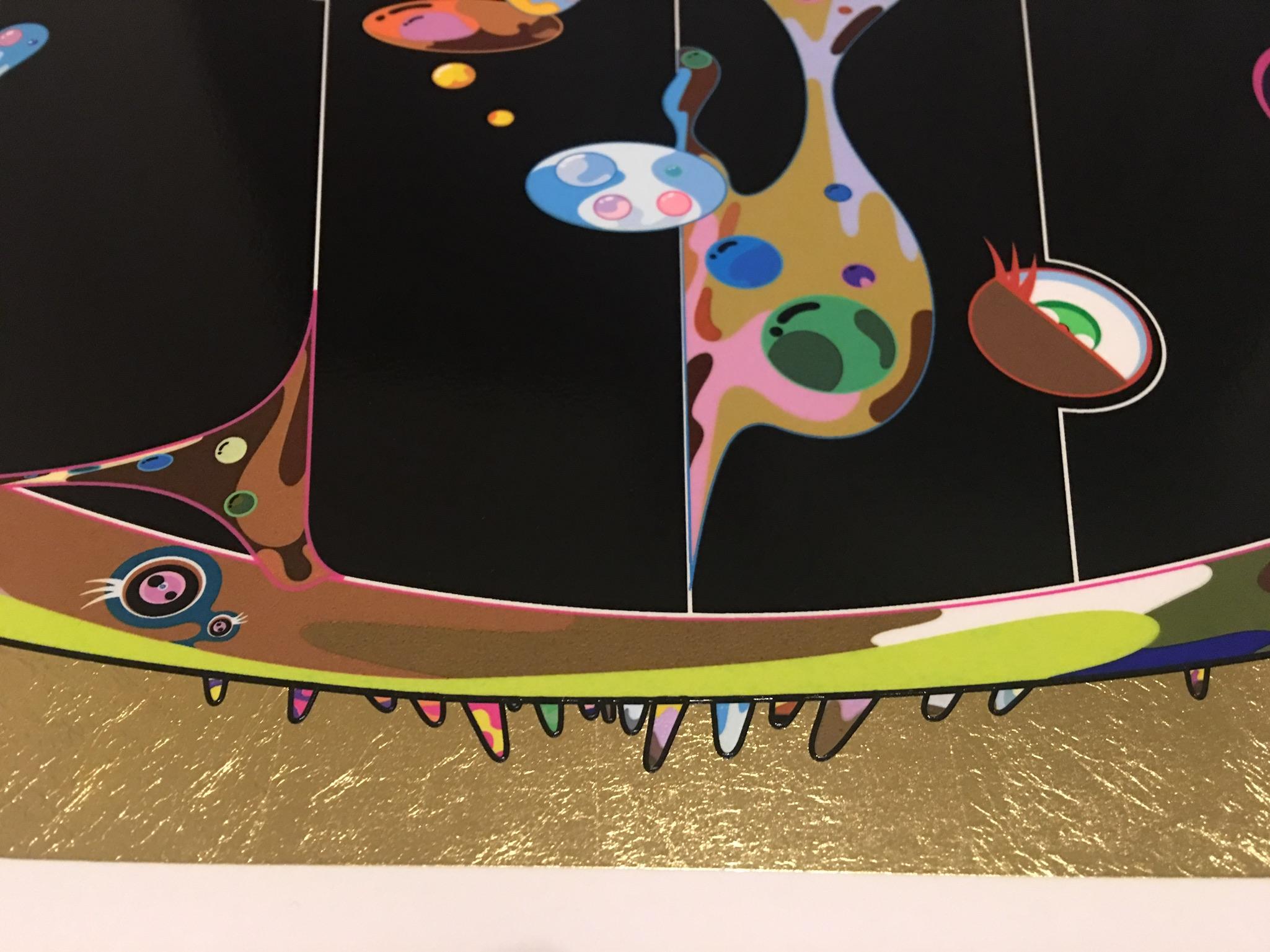 Tan tan bo (2016) ED100, (Takashi Murakami, Arte giapponese, Foglia d'oro) in vendita 8
