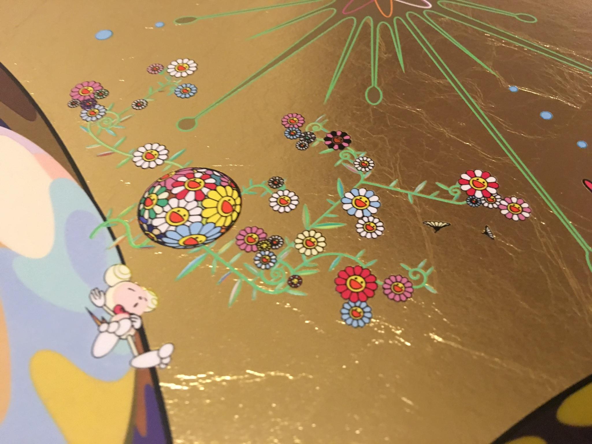 Tan tan bo (2016) ED100, (Takashi Murakami, Arte giapponese, Foglia d'oro) in vendita 12