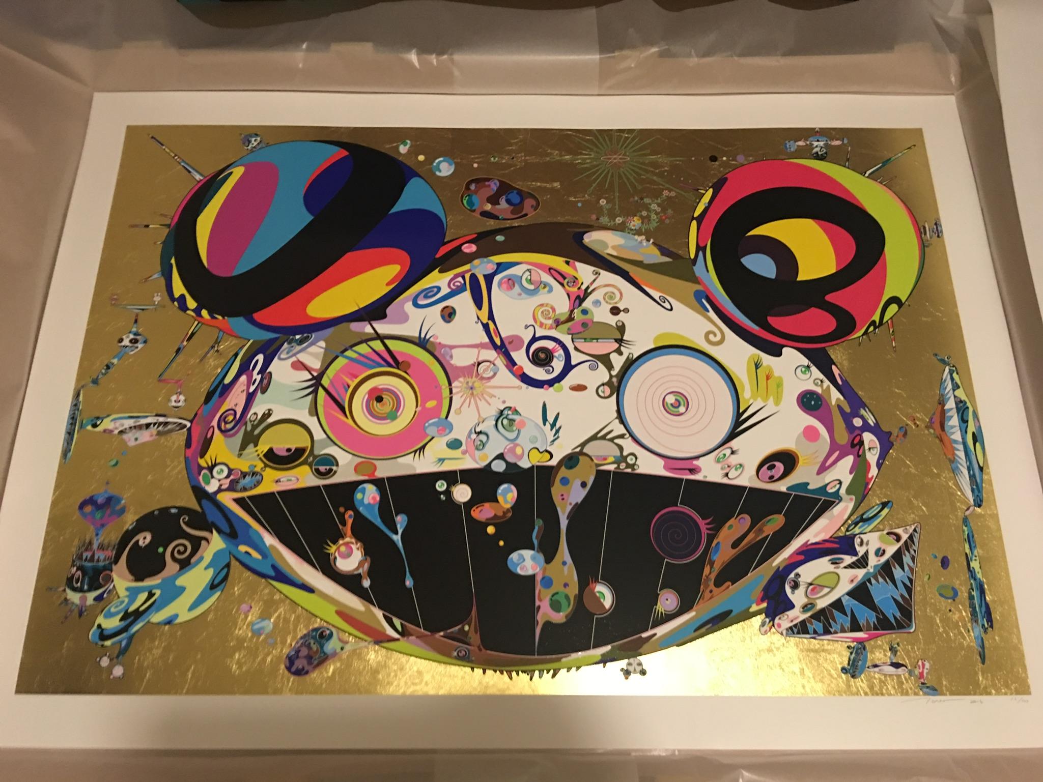 Tan tan bo (2016) ED100, (Takashi Murakami, Arte giapponese, Foglia d'oro) in vendita 17