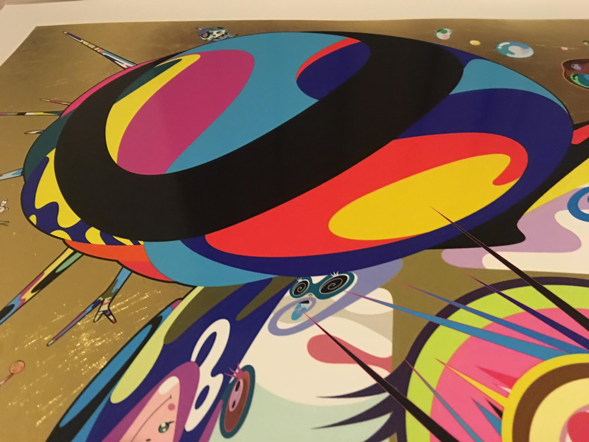 Tan tan bo (2016) ED100, (Takashi Murakami, Arte giapponese, Foglia d'oro) in vendita 1