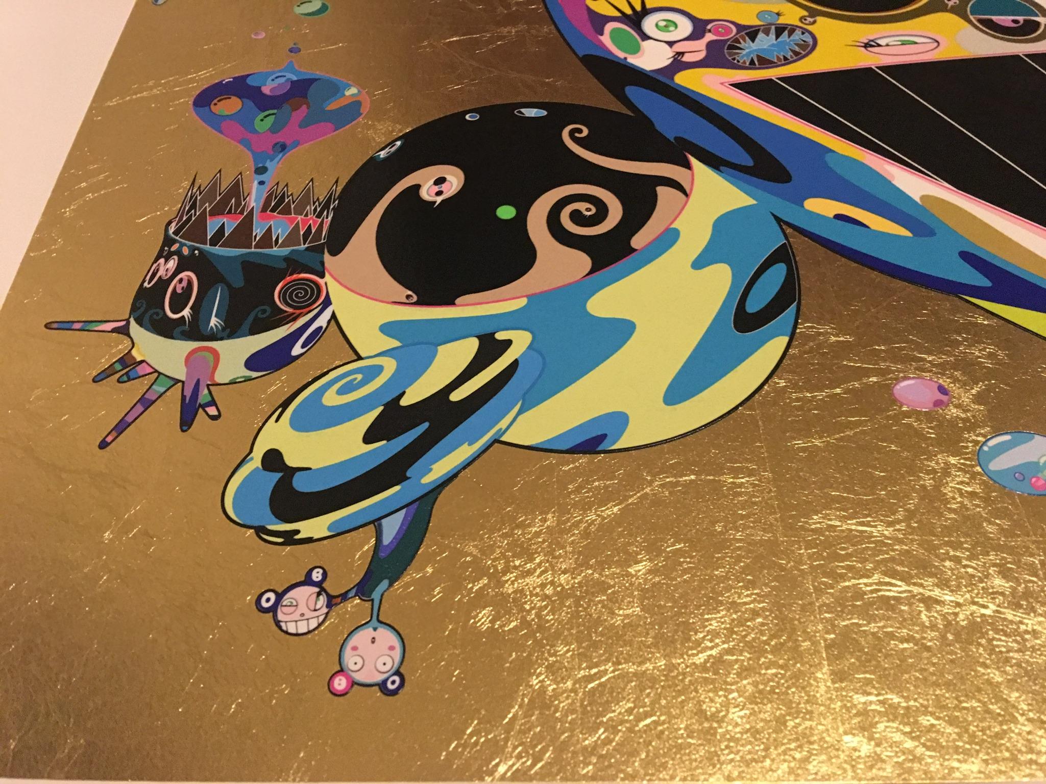 Tan tan bo (2016) ED100, (Takashi Murakami, Arte giapponese, Foglia d'oro) in vendita 5