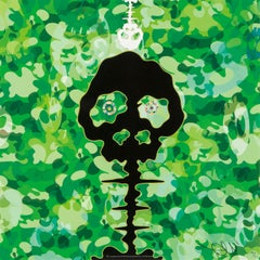 Time Bokan, camouflage moss green. Limited Edition (print) by Takashi Murakami