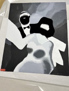 TOMOO GOKITA - Dance Party ED35 (Japanese art, Monotone)