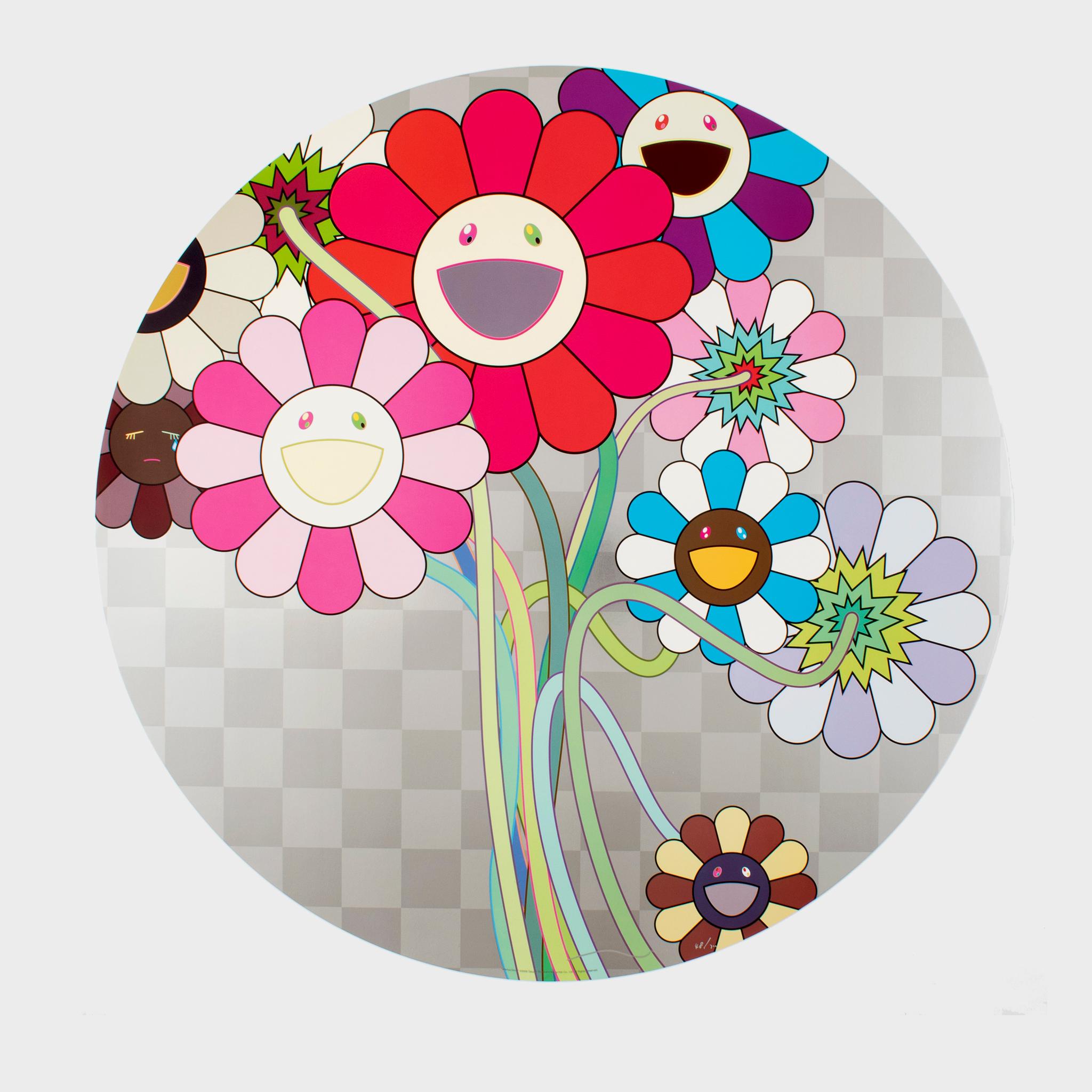 Landscape Print de Takashi Murakami - Warhol/Plata