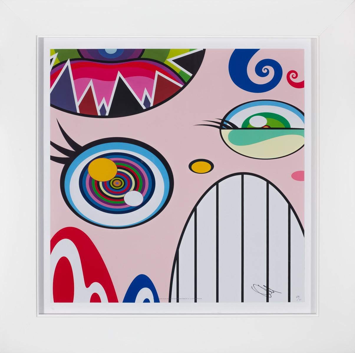 Takashi Murakami Abstract Print – We Are The Square Jocular Clan #6, 2018