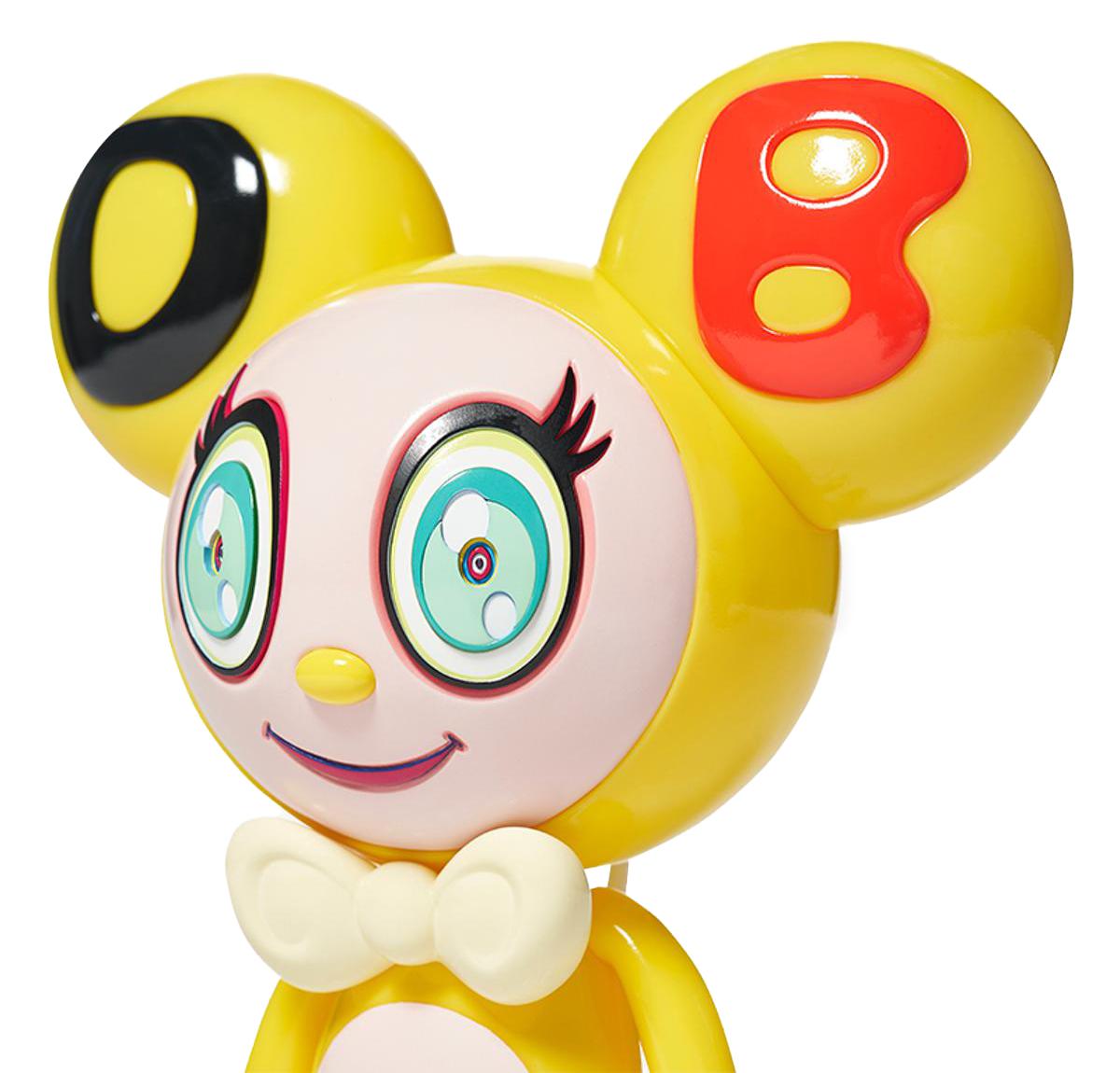 Takashi Murakami DOB-kun Figur (Takashi Murakami Mr. Dob):
Ein limitiertes Takashi Murakami Mr. DOB Kunstspielzeug mit der kultigen DOB Figur des Künstlers. DOB-kuns Name, der sich in seinen abgerundeten Ohren und seinem Gesicht widerspiegelt, sind