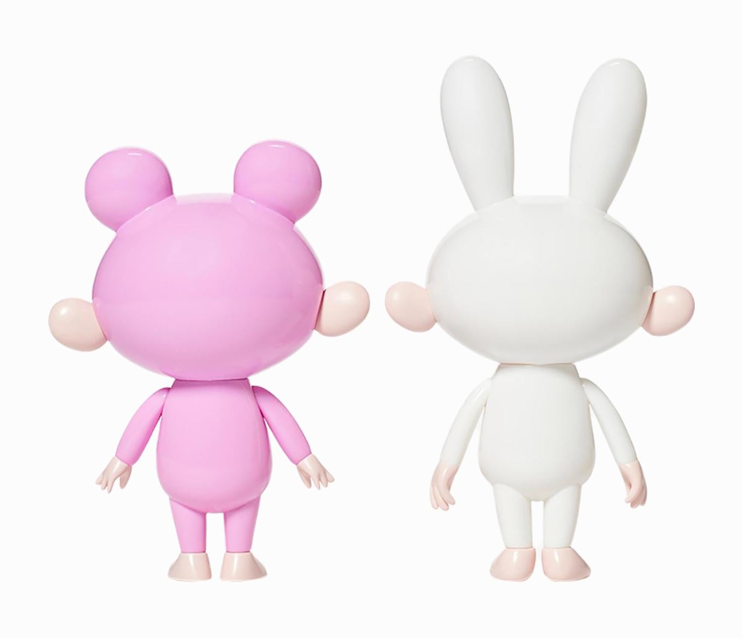 Takashi Murakami KAIKAI KIKI (Takashi Murakami Blue Eyes art toys: set of 2)  For Sale 2