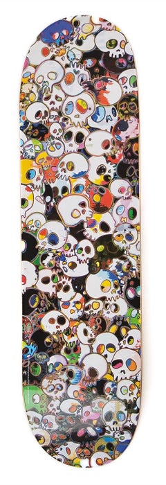 Planche de skateboard Takashi Murakami (planche de skateboard crânes de Takashi Murakami) 