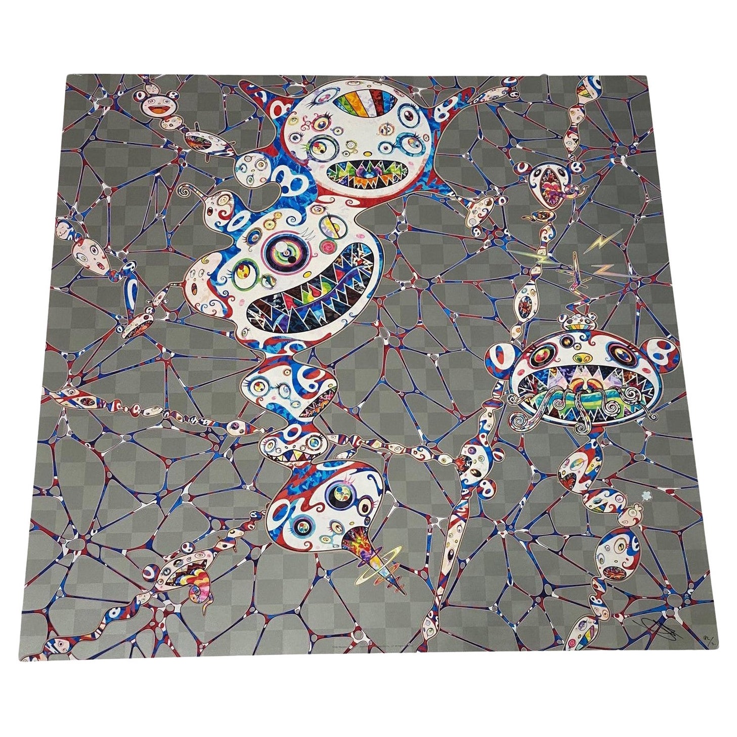 Takashi Murakami firmato in edizione limitata e superpiatta Stampa giapponese DOB Myxomycete