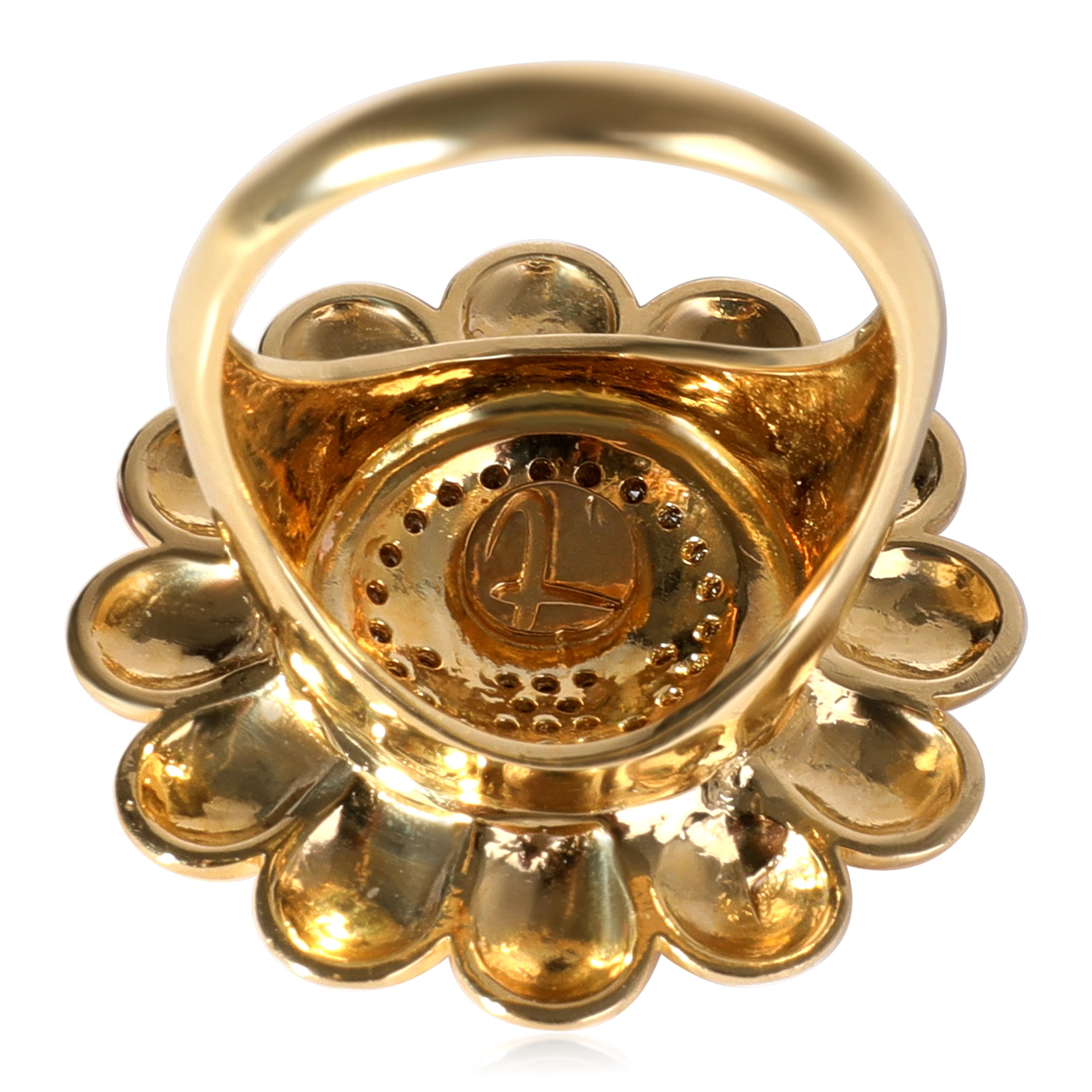 Takashi Murakami Sunflower Ring  in 18K Yellow Gold 0.27 CTW

PRIMARY DETAILS
SKU: 120795
Listing Title: Takashi Murakami Sunflower Ring  in 18K Yellow Gold 0.27 CTW
Condition Description: Retails for 2500 USD. Never Worn / Like New and in excellent