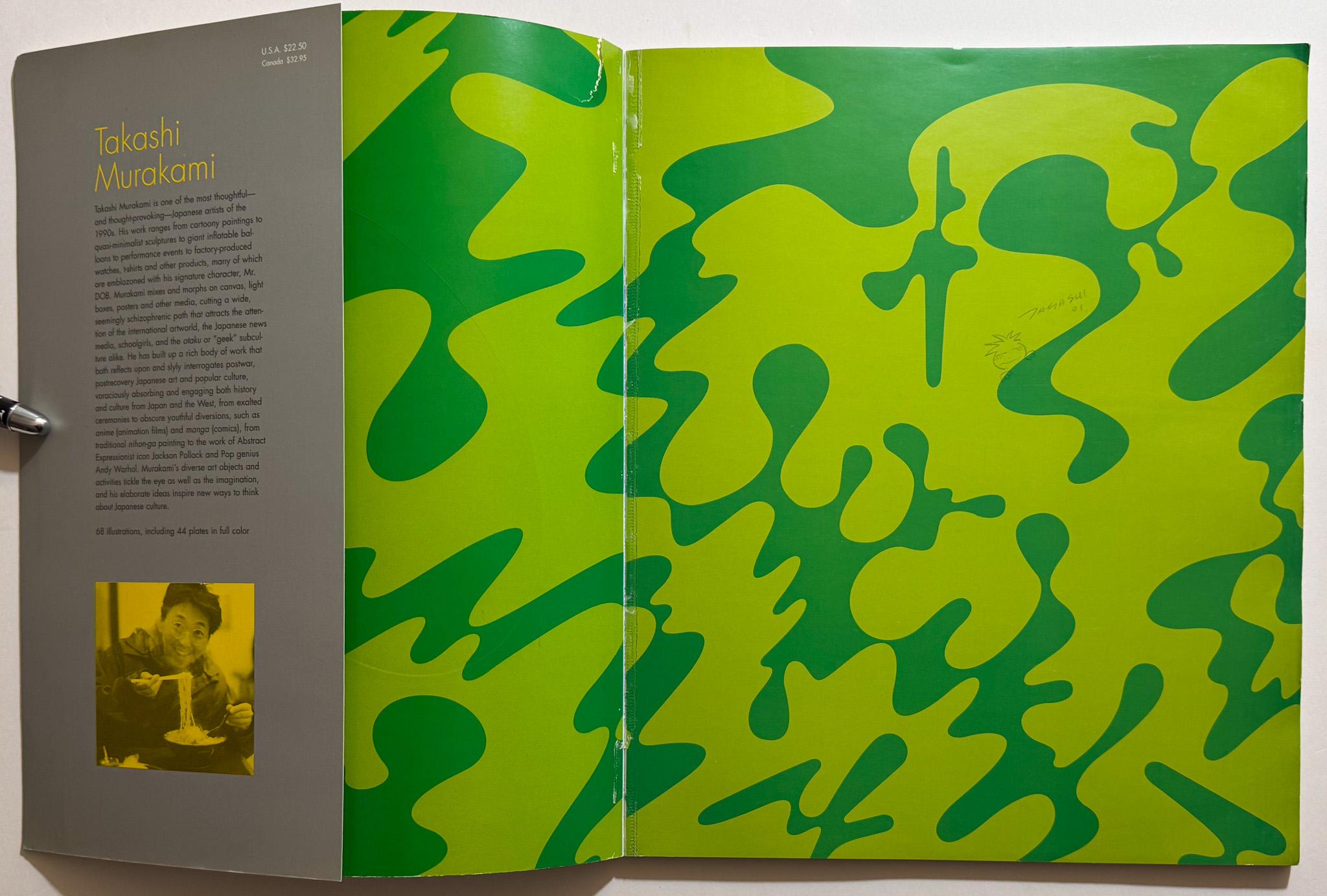 Catalog accompanying an exhibition of the works of Japanese artist Takashi Murakami, held at the Center for Curatorial Studies Museum, Bard College, from June 27-September 12, 1999.  Published in 1999 by Bard College and distributed by Harry N.