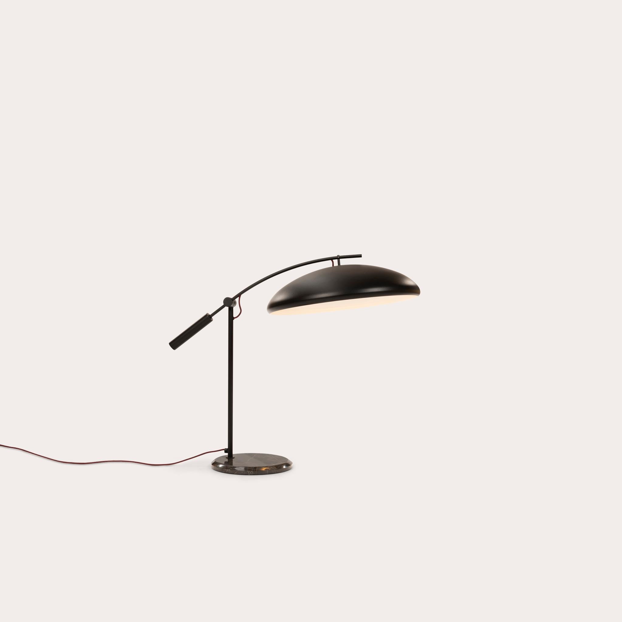 Modern Takayama Console Lamp by Yabu Pushelberg in Nero Casino Metal Sahara Noir Marble For Sale