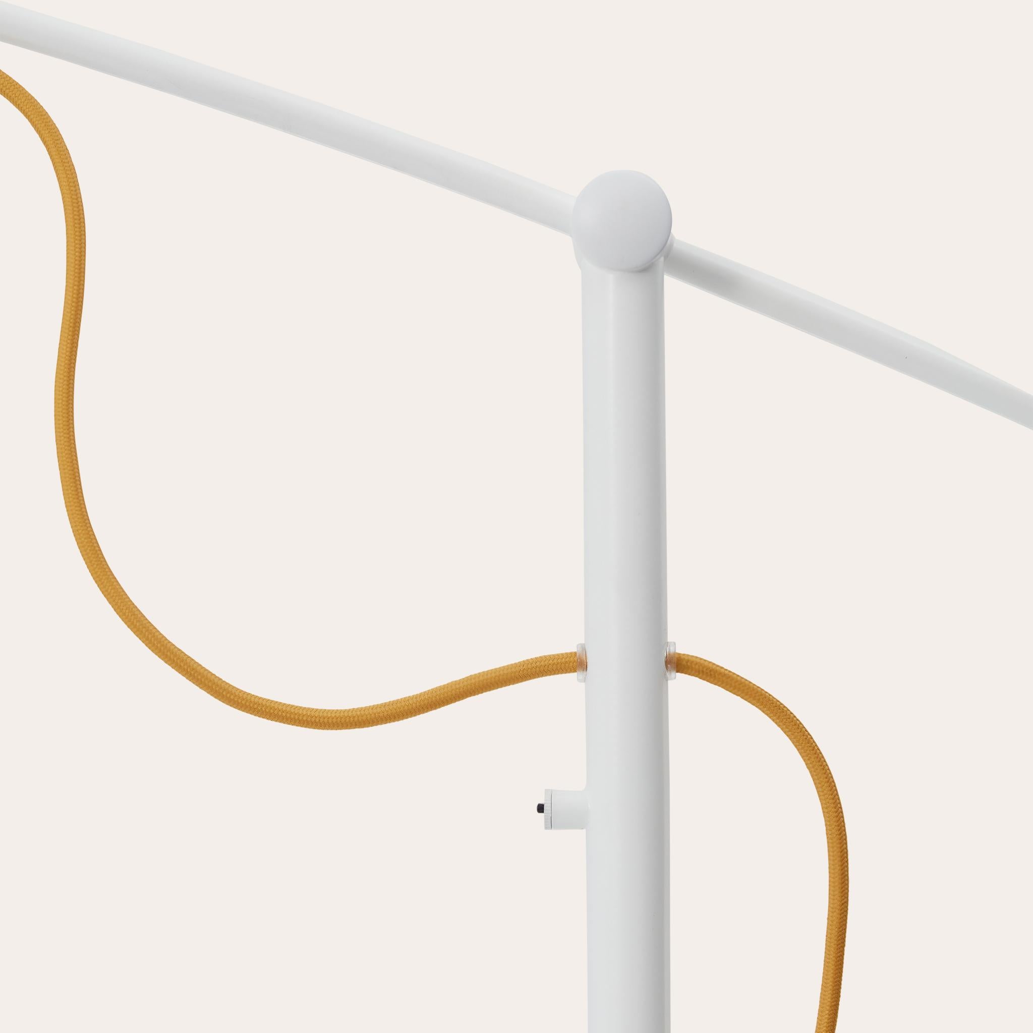 Italian Takayama Floor Lamp by Yabu Pushelberg in White Metal & Sydney Marble For Sale