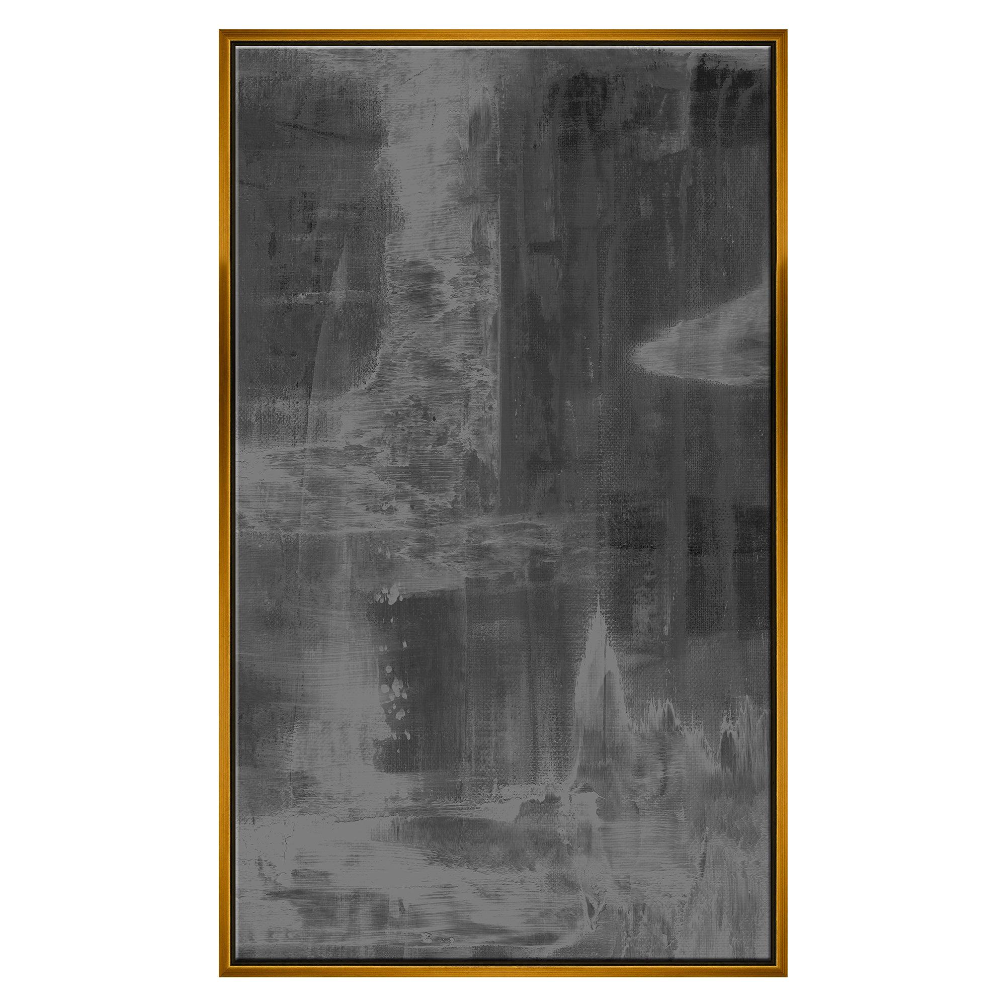 "Take A Breath" Decorative Wall Print in Black, White and Gray by CuratedKravet