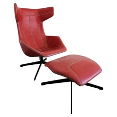 "Take a line for a walk" Armchair and Ottoman by Alfredo Haberli for Moroso