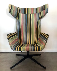 Fauteuil de salon Wingback « Take A Line For A Walk », Alfredo Haberli, Moroso