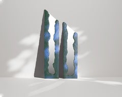 Take Two Floor Mirror Contemporary Mirror in Paper Pulp