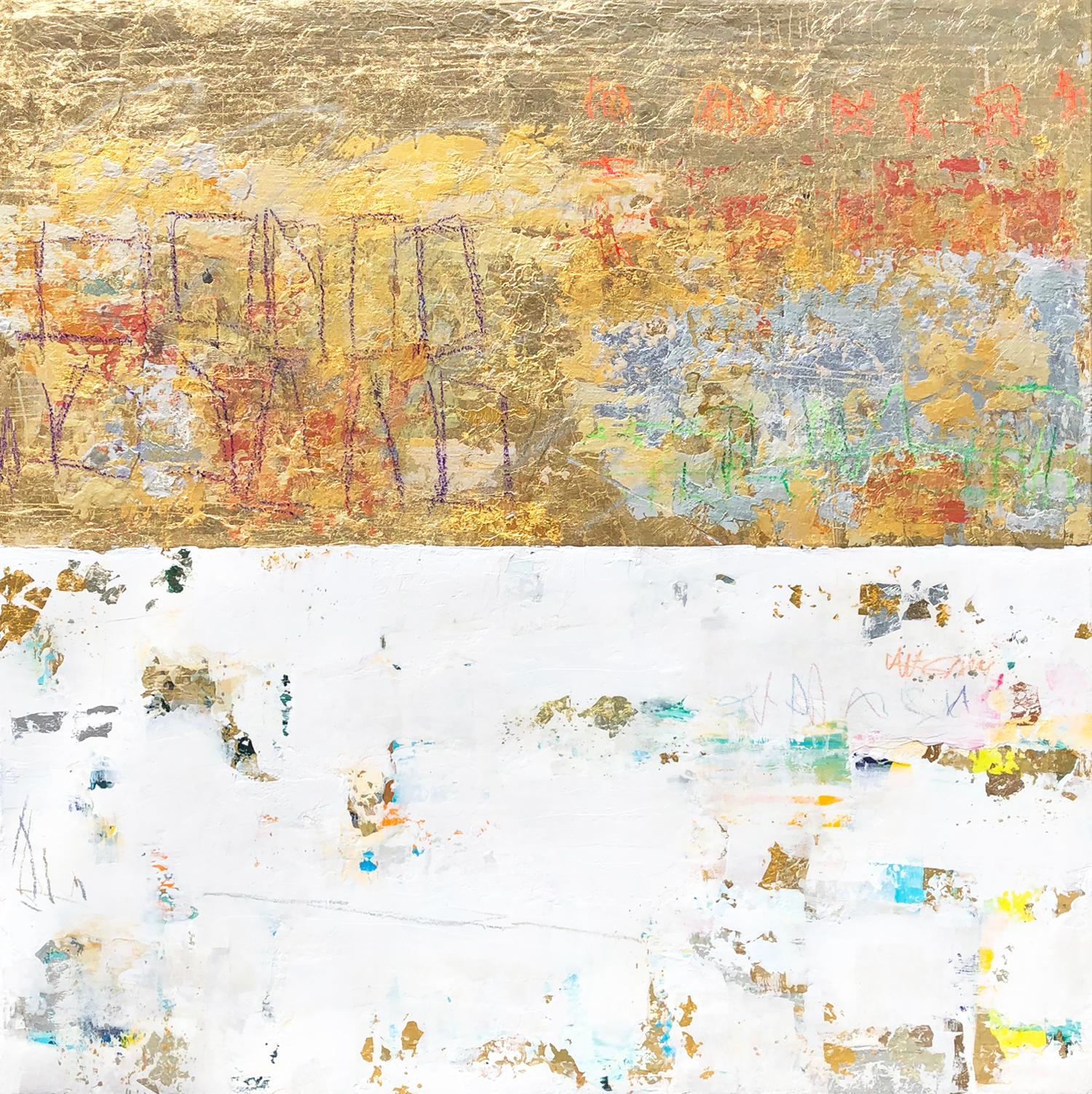 Gold and Color 63 - Mixed Media Art by Takefumi Hori