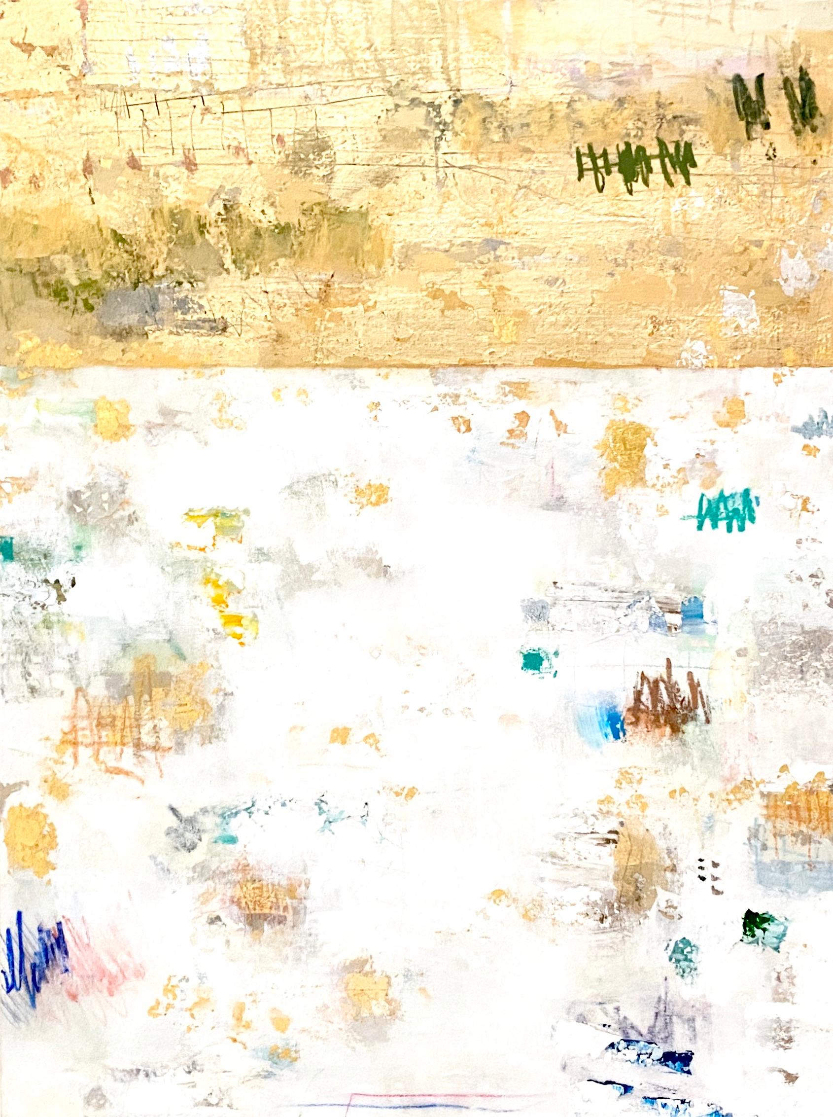 Takefumi Hori Abstract Painting - Gold and Color No. 87