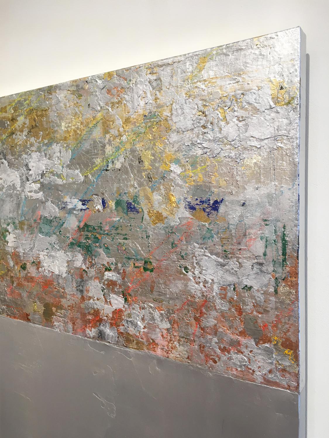 Original work of art. 2019
Acrylic and mixed media on canvas. Unframed.

Takefumi Hori's mixed media paintings are created using multiple layers of acrylic paints, acrylic gels, sometimes an acrylic or oil crayon for detail along with gold, silver,