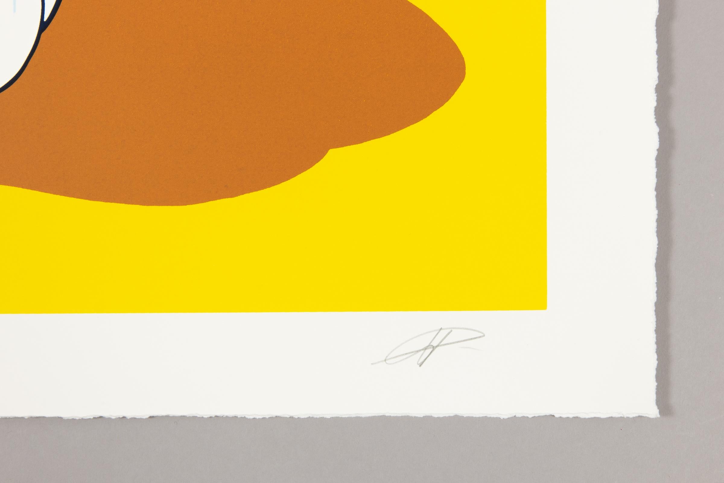Takeru Amano, Il cane - Serigrafia firmata, Pop Art giapponese in vendita 3