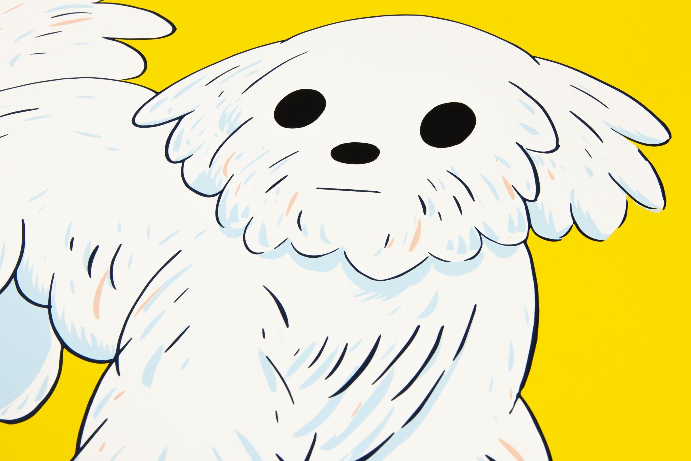 Takeru Amano, El Perro - Serigrafía Firmada, Arte Pop Japonés en venta 4