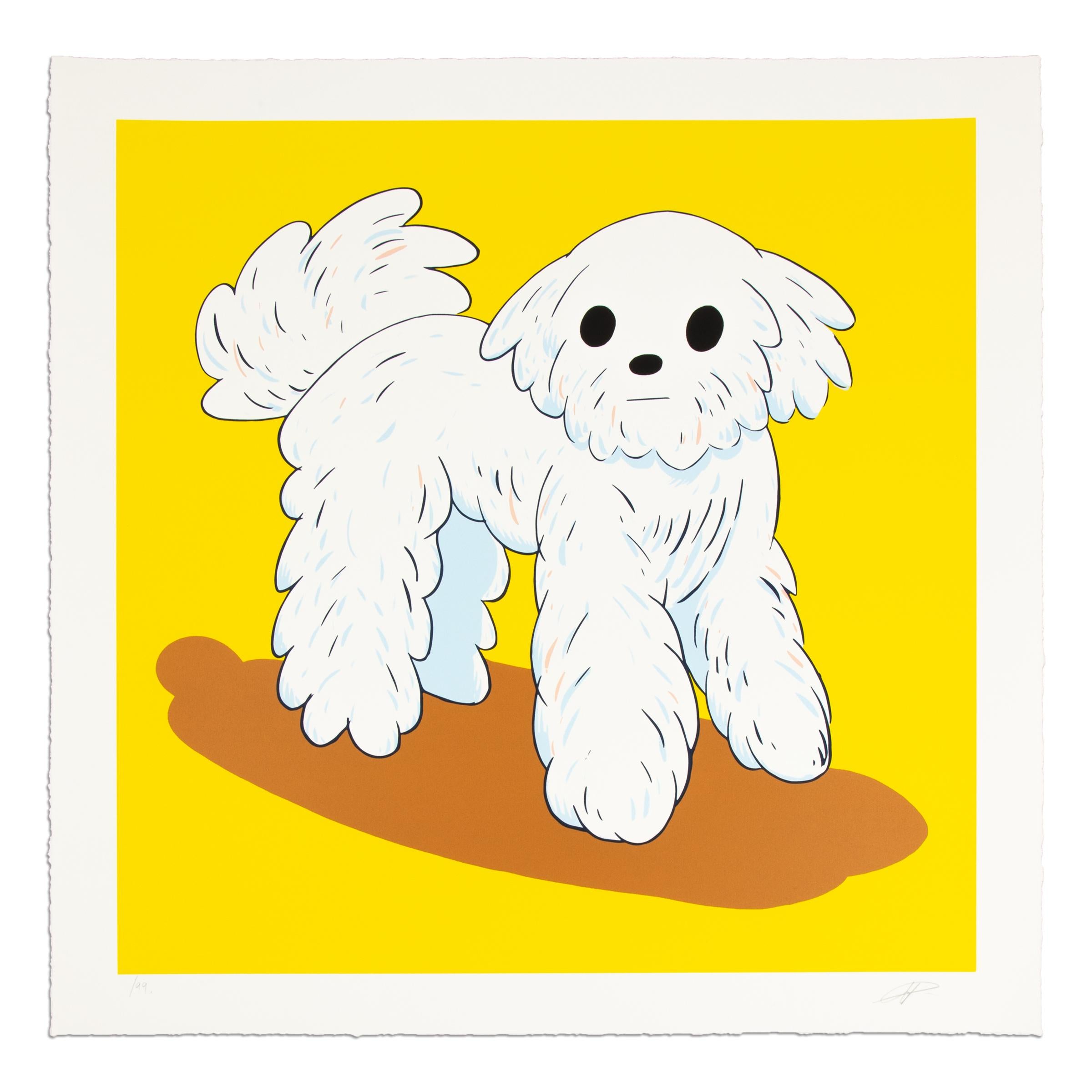Takeru Amano (Japanese, b. 1977)
The Dog, 2022
Medium: Screenprint on 300gsm Somerset satin rag paper
Dimensions: 27 1/5 × 27 1/5 in  69 × 69 cm
Edition of 99: Hand-signed and numbered in pencil
