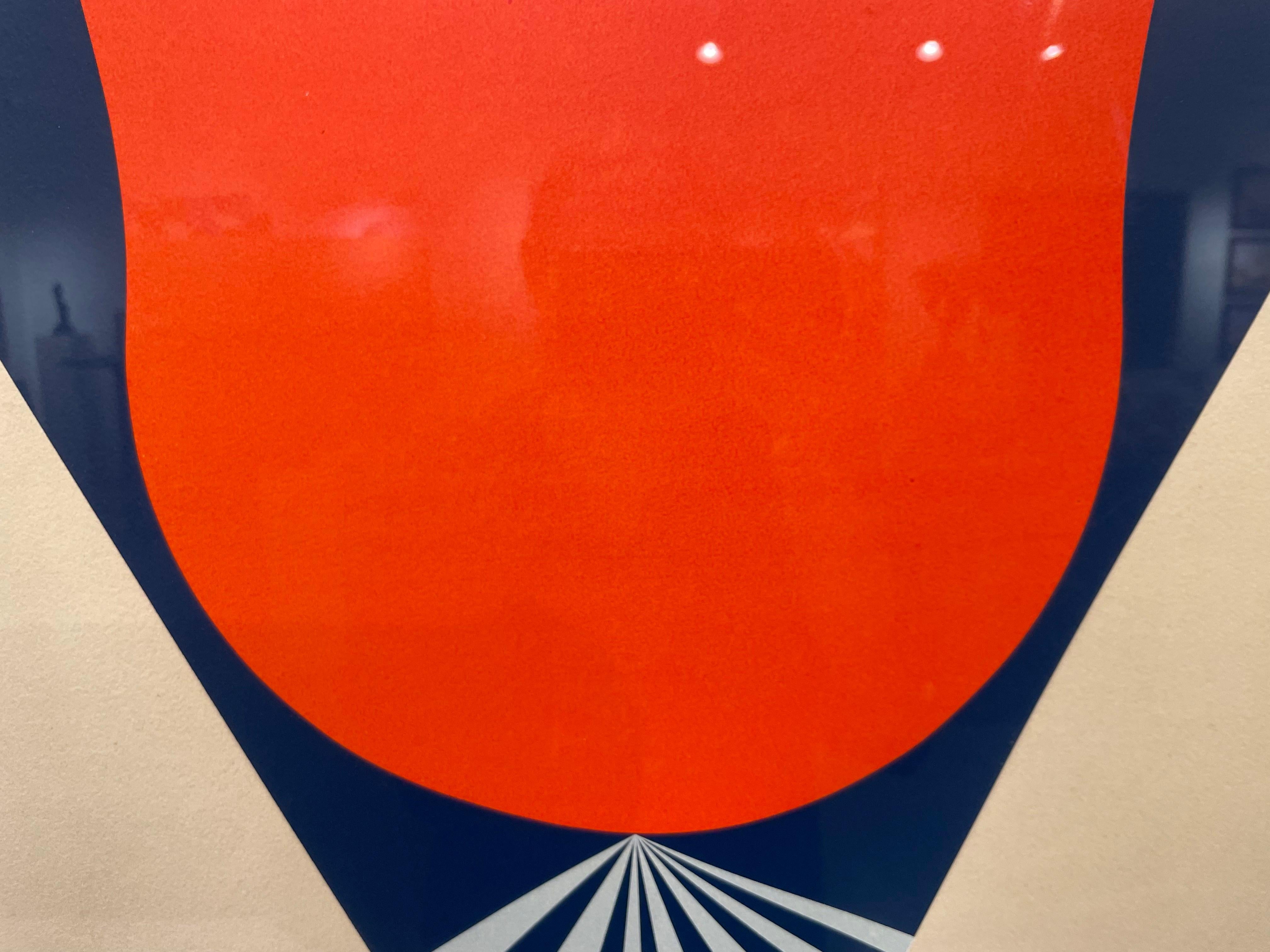 Propagation-L, mid century figurative abstract screenprint, 20th century artist For Sale 3